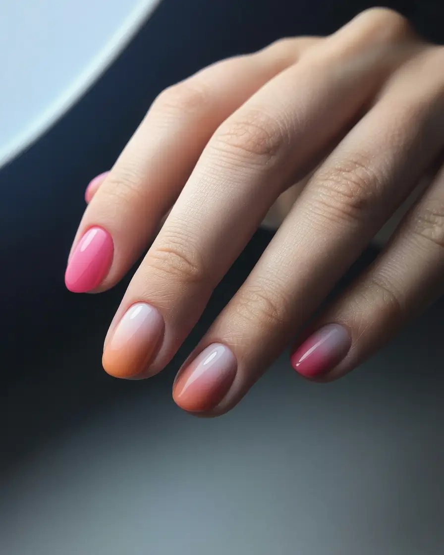 Fall 2025 Nail Colors: Sunset Fade for Transitional Days