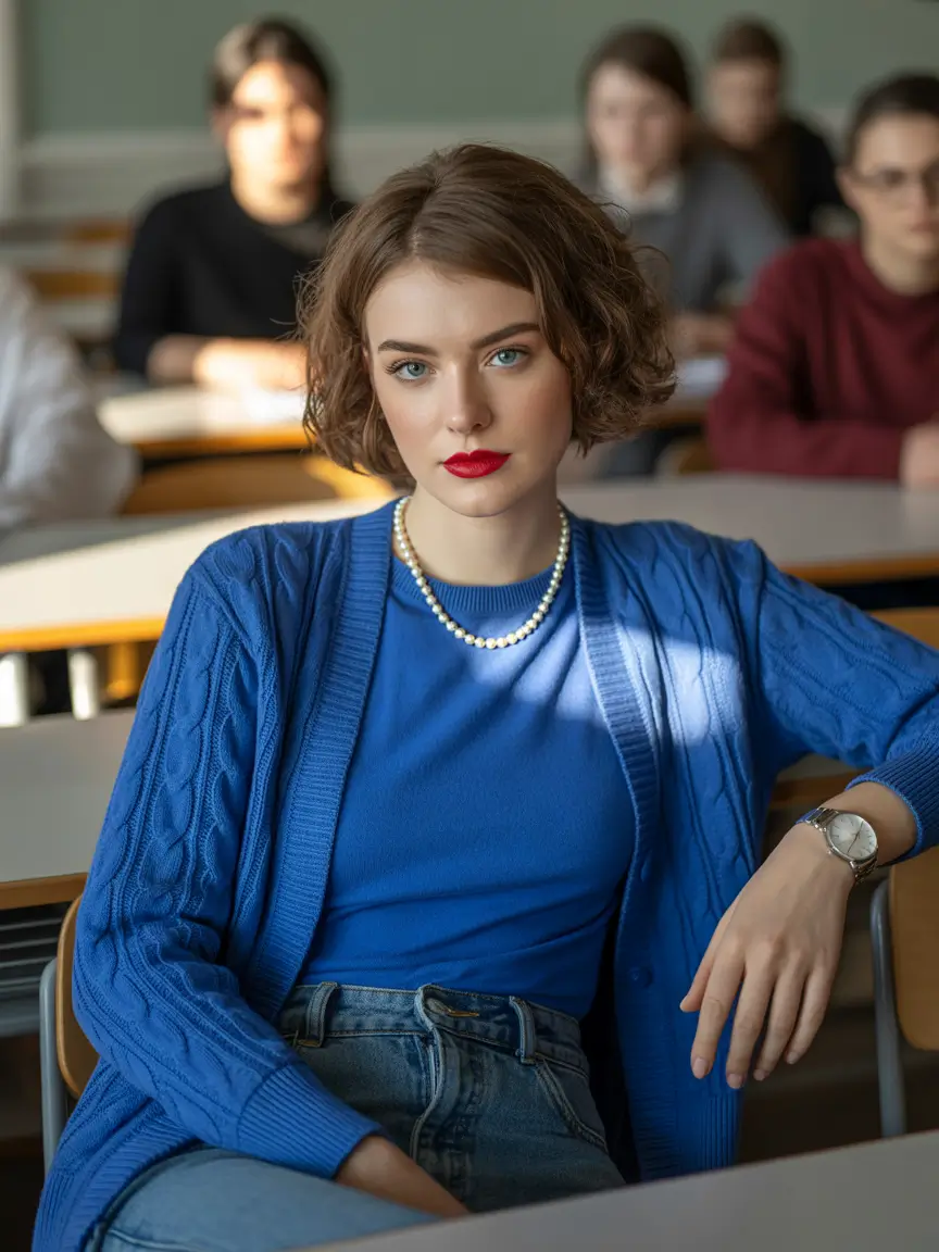 Fall bob haircut Curl Revival with Classroom Cool