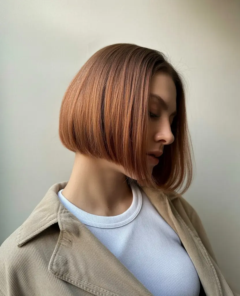 Fall bob haircut Perfectly Balanced Razor Bob