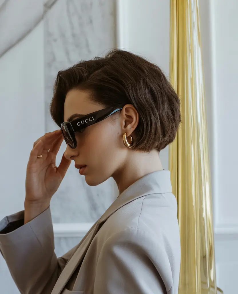 Fall bob haircut Chic Espresso Contour Bob