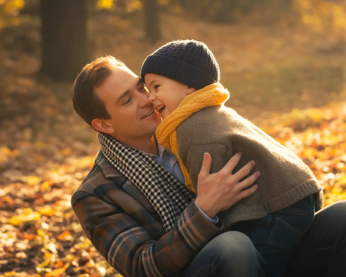 fall family photo outfits Preppy Checks and Burnt Leaves