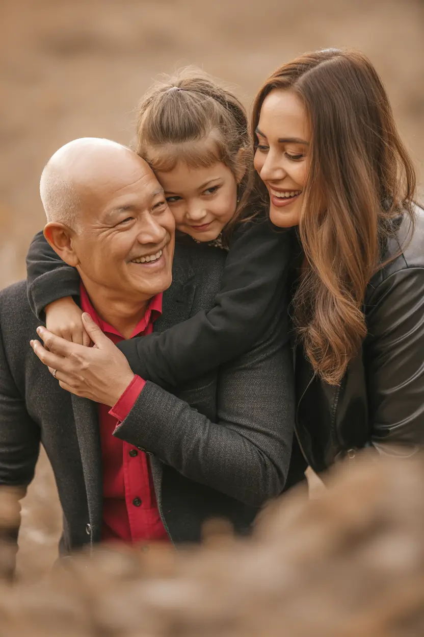 fall family photo outfits Polished With Pops of Wine Red
