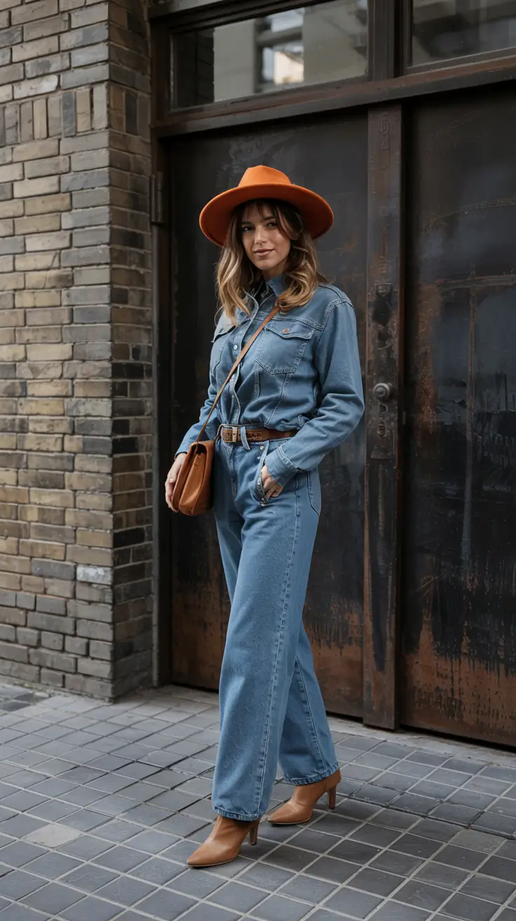fall fashion trends for women 2025 Denim on Denim, Refined