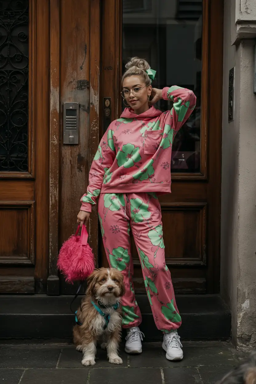 fall fashion trends for women 2025 Playful Floral Meets Practical Street Chic