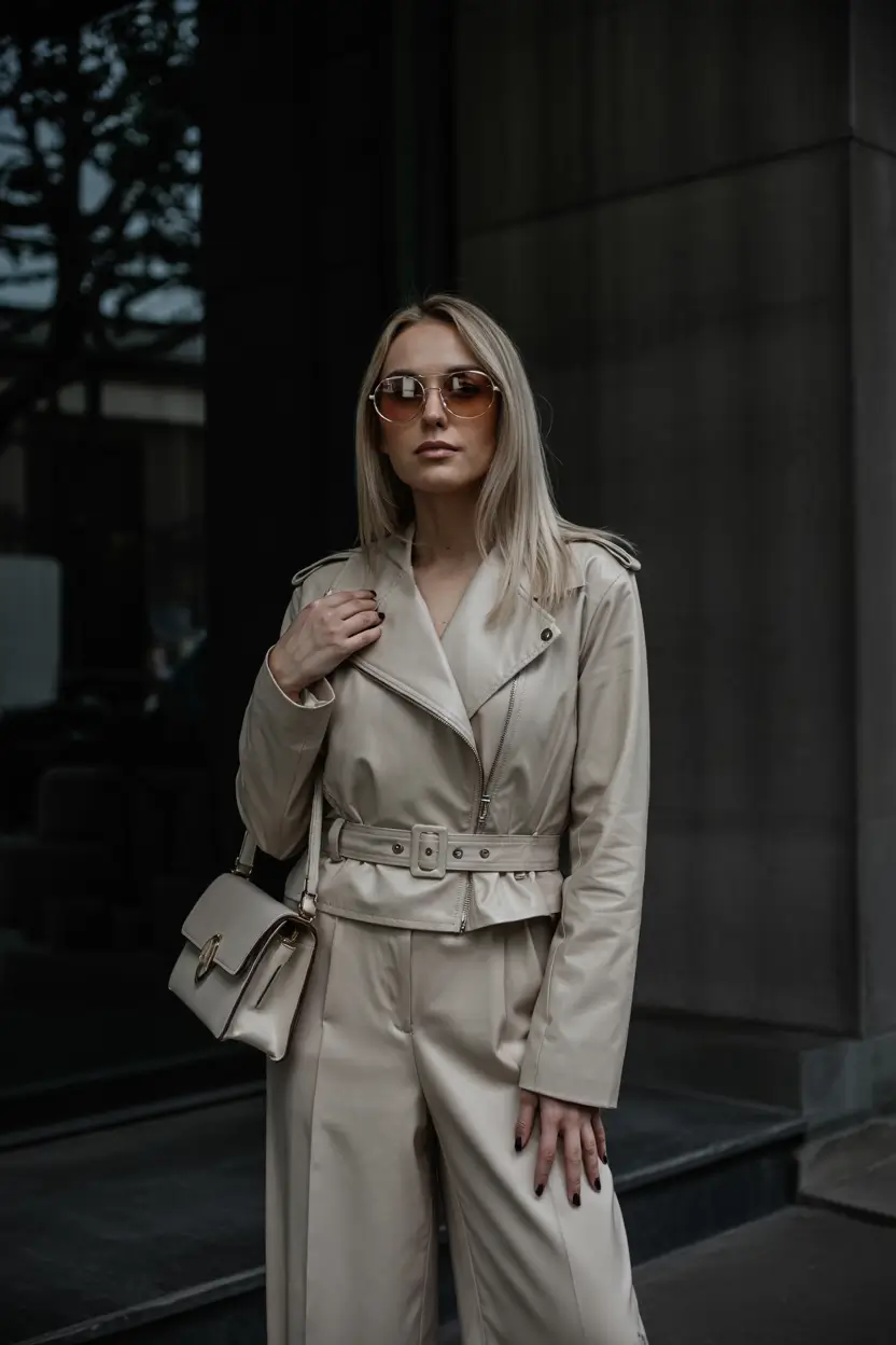 fall fashion trends for women 2025 Modern Minimalist in Sculpted Neutrals
