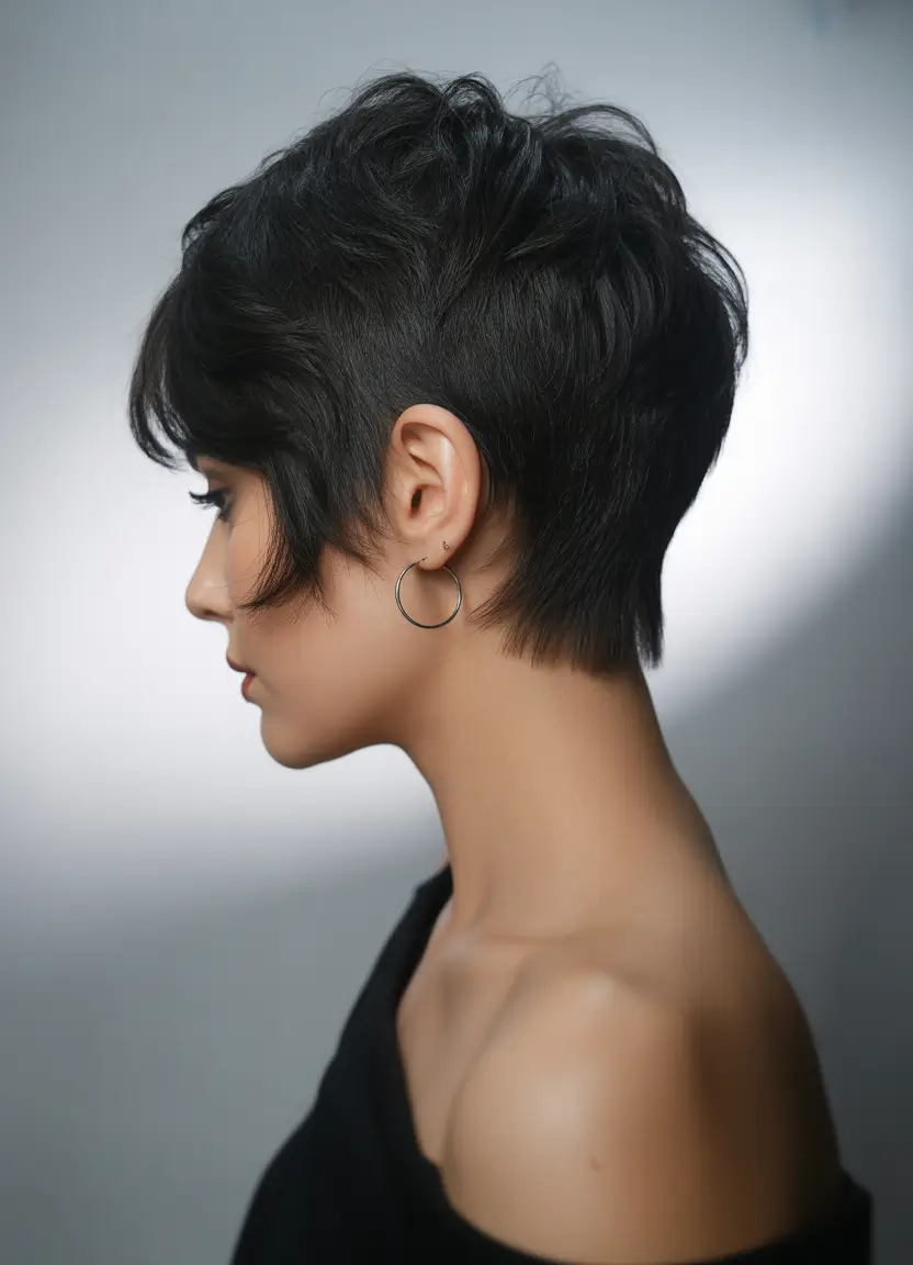 fall pixie haircut Chiseled Layers with a Tapered Neck
