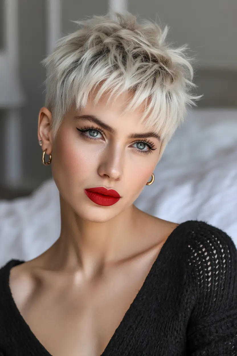 Fall pixie haircut Pixie Flirt with Parisian Finish