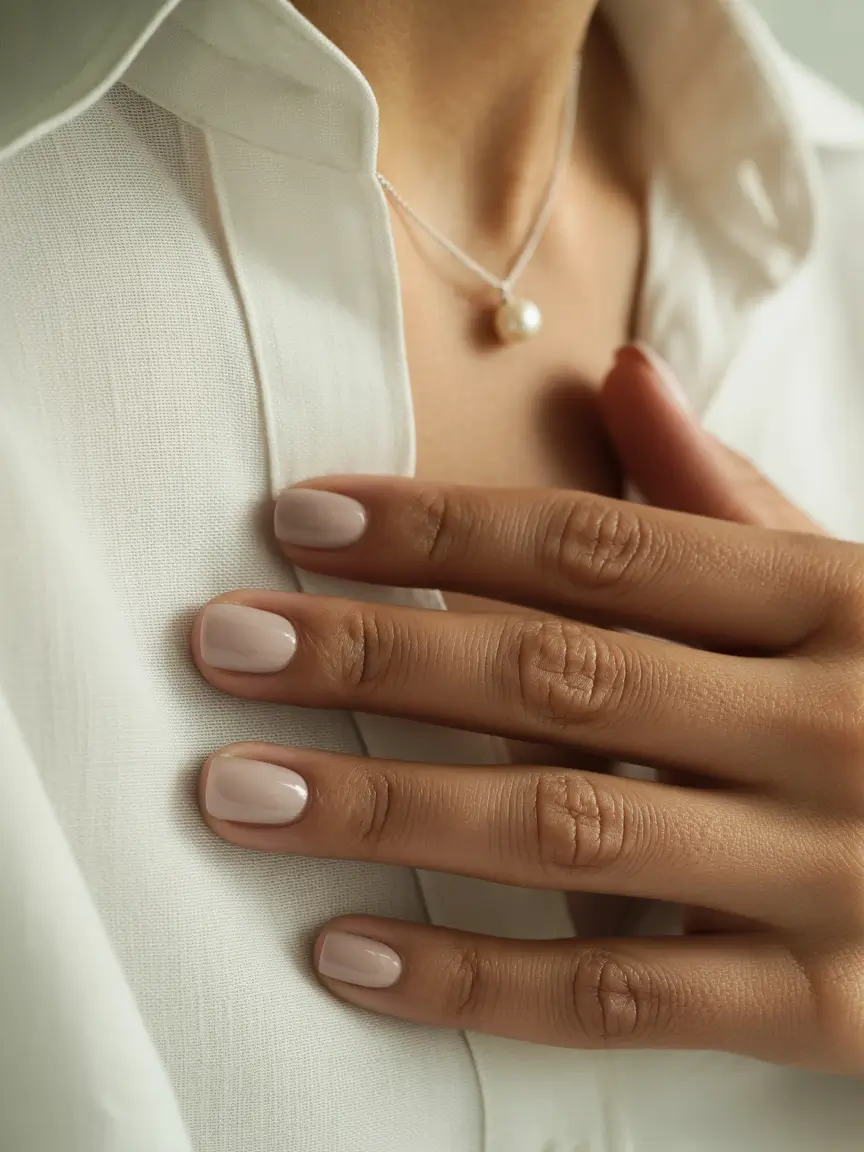 Fall Nail Color Ideas for Women Over 50 - Understated Elegance with Creamy Neutrals