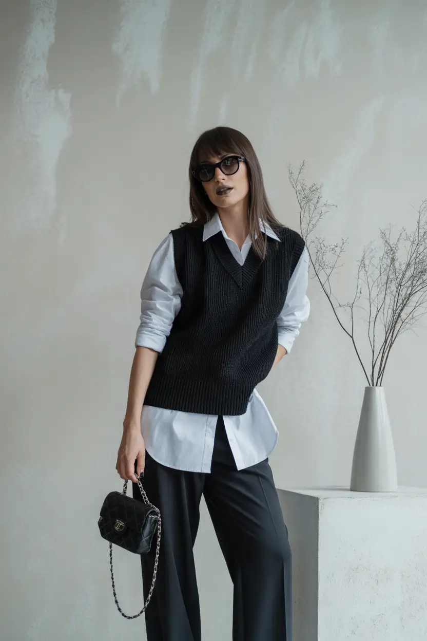 fall office outfits for women Smart Layering with a Nod to Academia