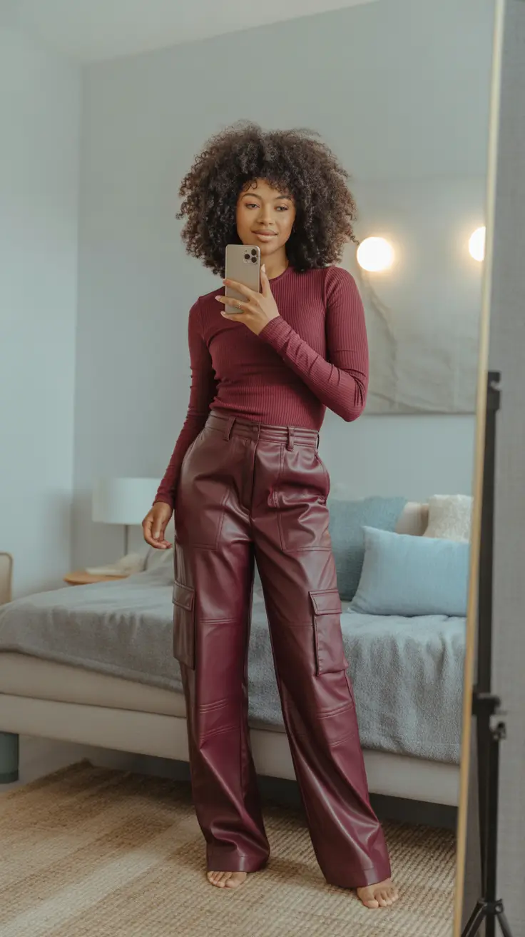 fall outfits for black women 2025 Burgundy Is the Moment