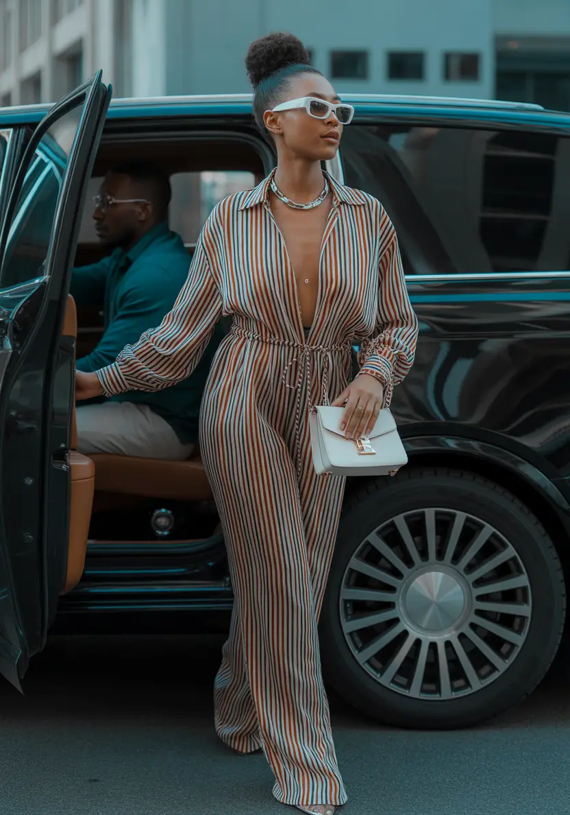 fall outfits for black women Retro Glamour With a Modern Strut