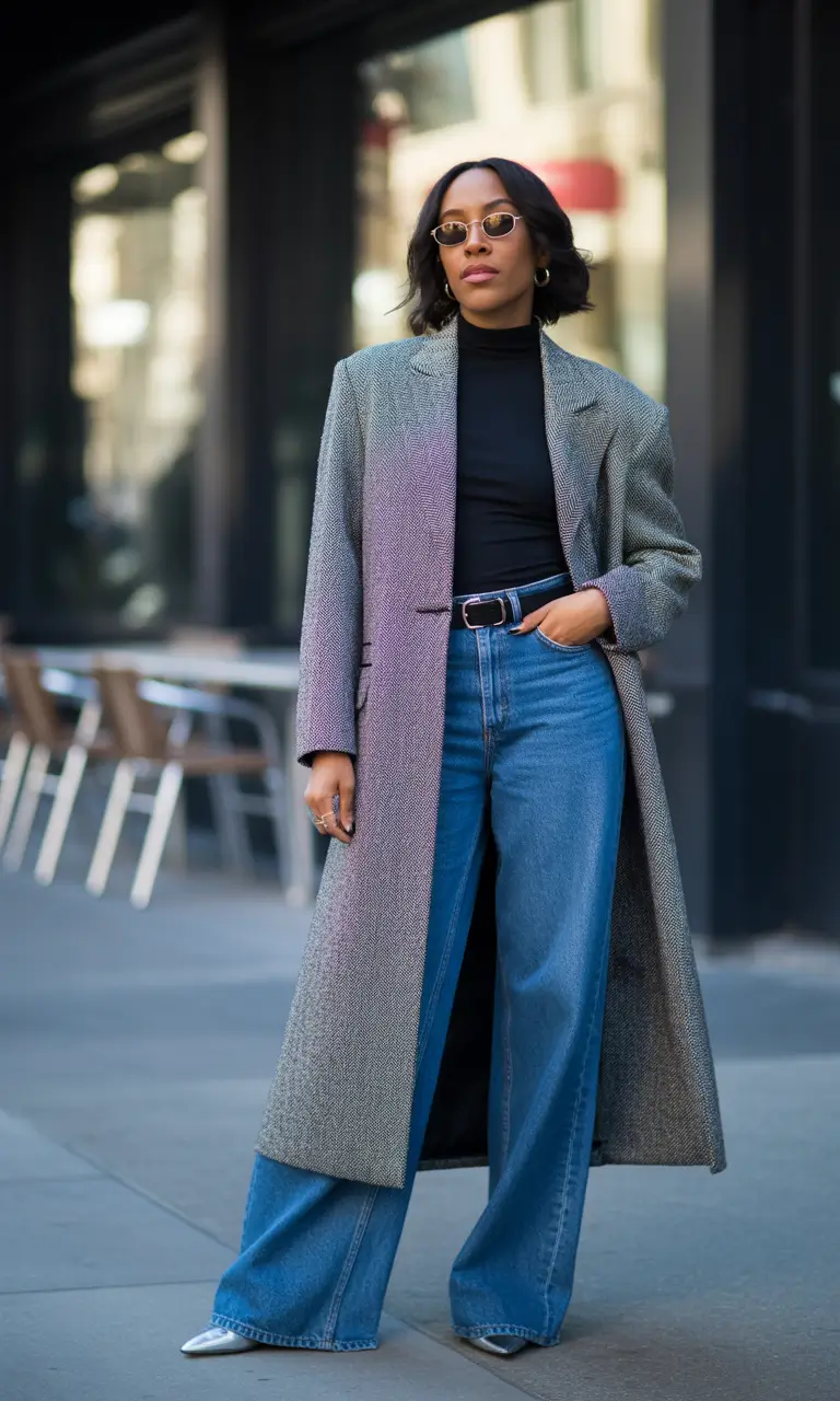 fall outfits for black women 2025 Wide-Leg Energy