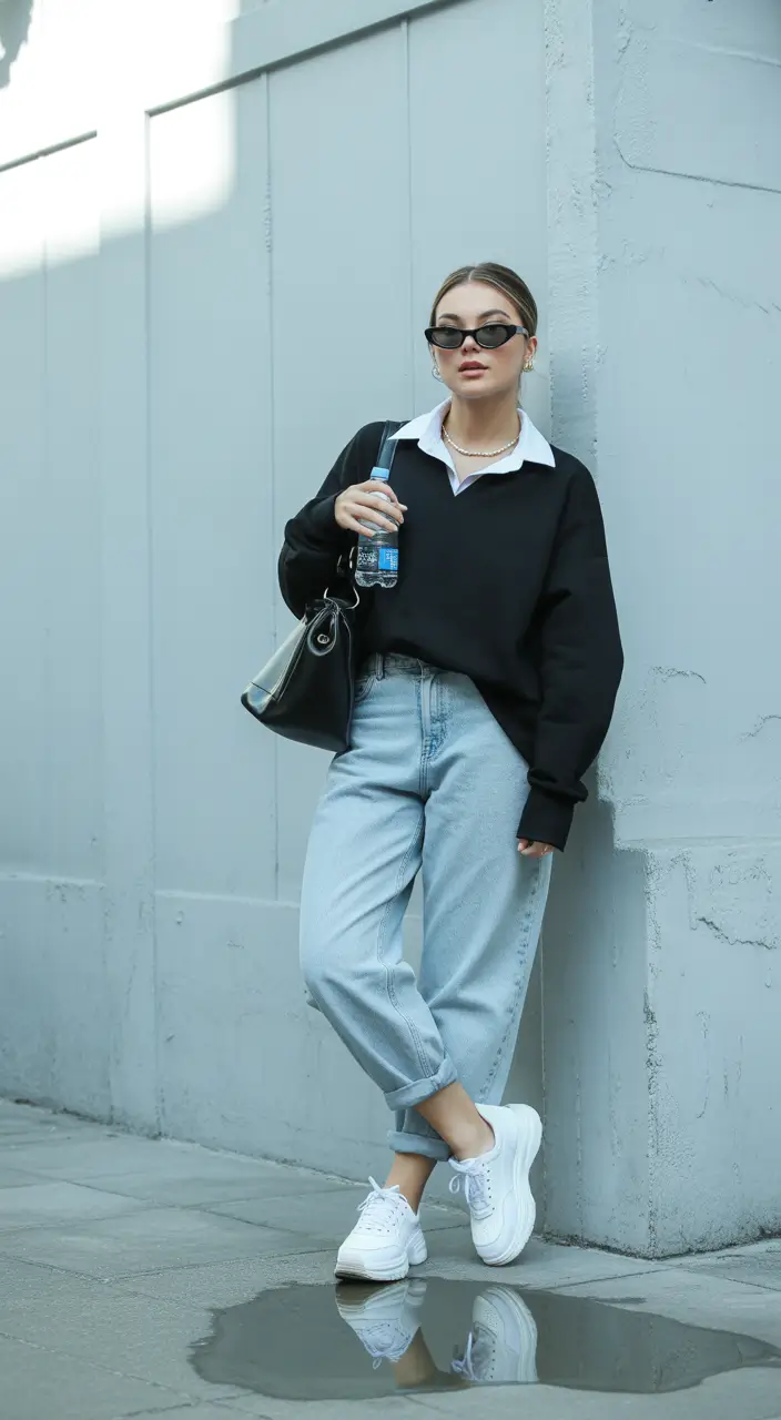 fall outfits for school Sweater Meets Street Style