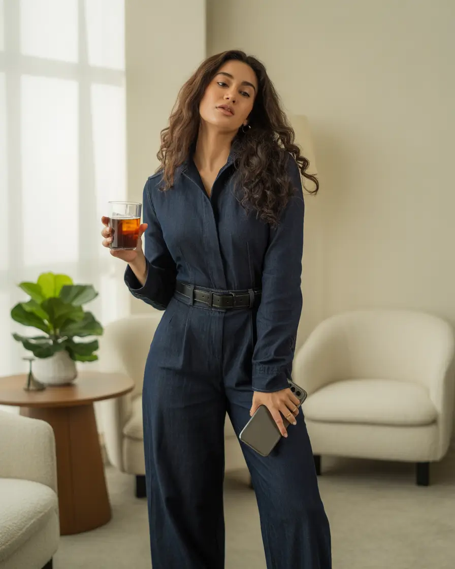 fall outfits latina women - The Denim Jumpsuit You Didn’t Know You Needed