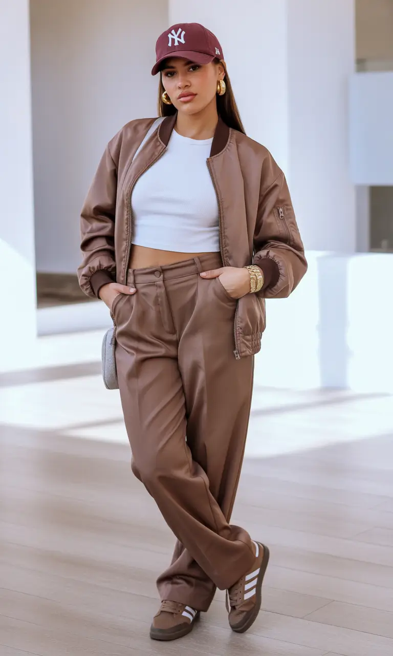 fall outfits latina women - Sporty Chic That Still Says Luxe