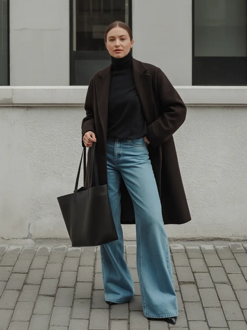 fall outfits with jeans 2025 Timeless Tailoring Meets Flare