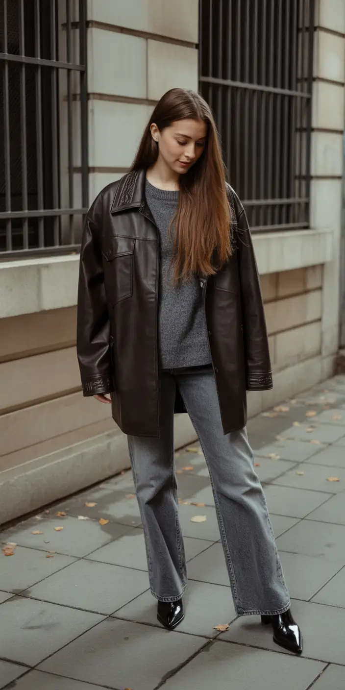 fall outfits with jeans 2025 Downtown Cool with a Touch of Grunge