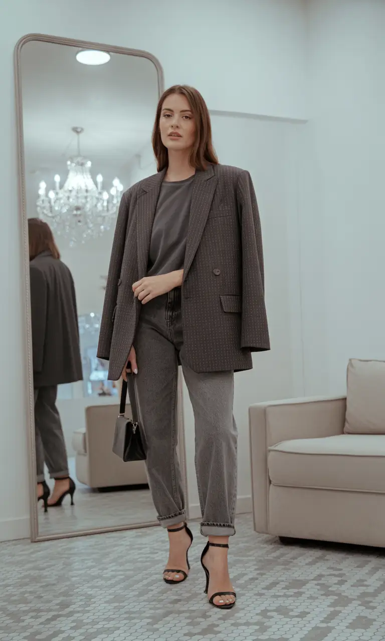 fall outfits with jeans 2025 Boardroom to Wine Bar Energy