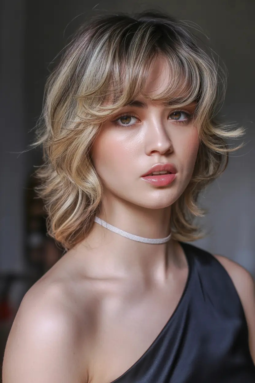 Fall shag haircut Sunlit Blonde With Rockstar Ends