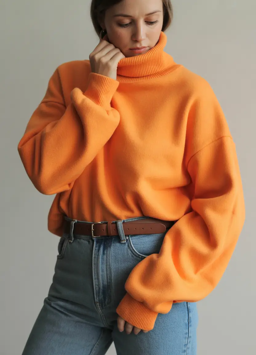 fall sweater outfits Orange You Glowing