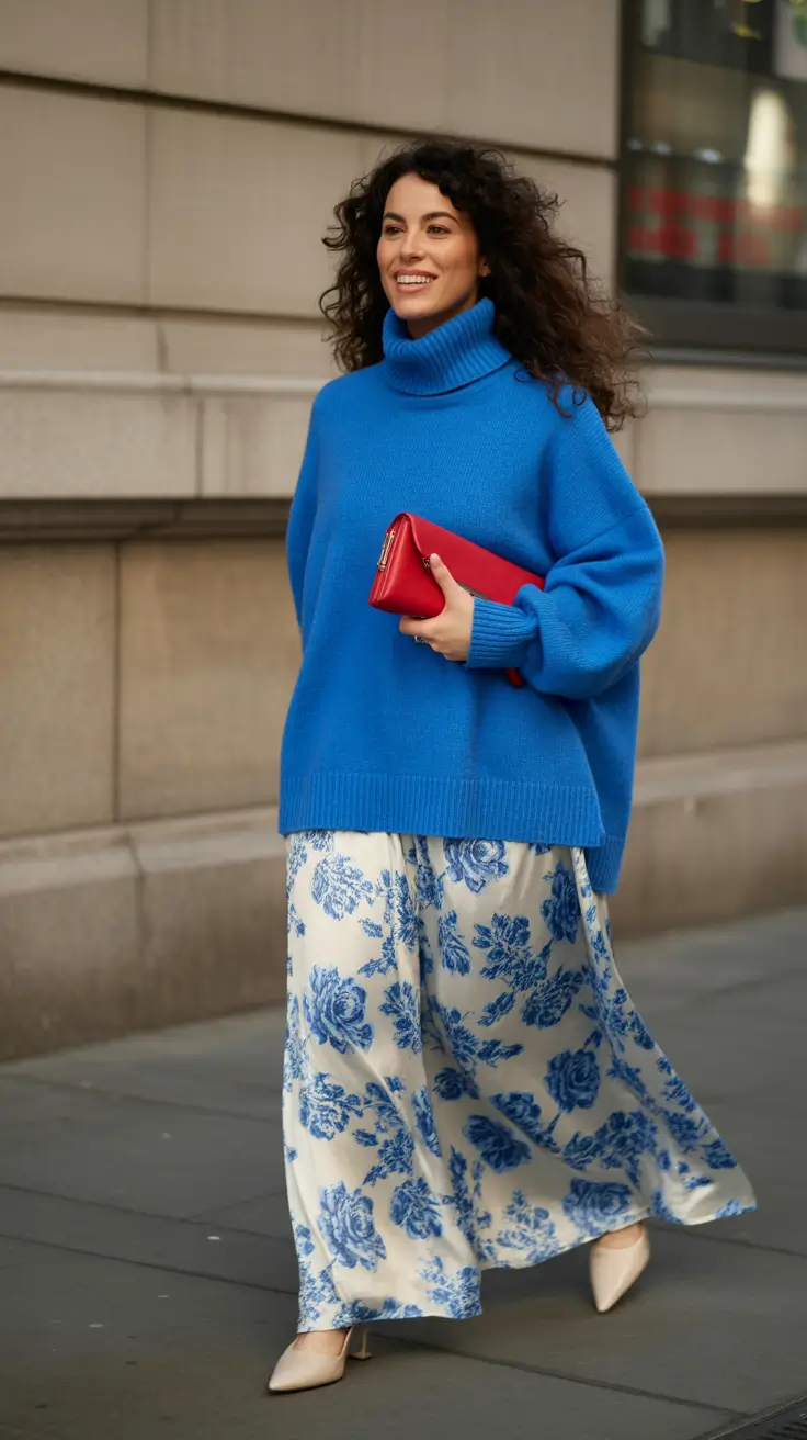 fall sweater outfits Blue Bloom Energy