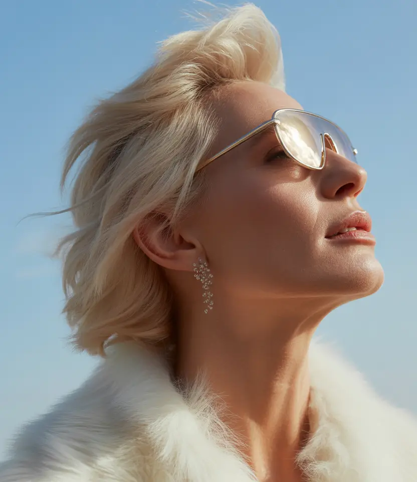 Fall haircuts for women over 40 Effortless Platinum Volume with Attitude