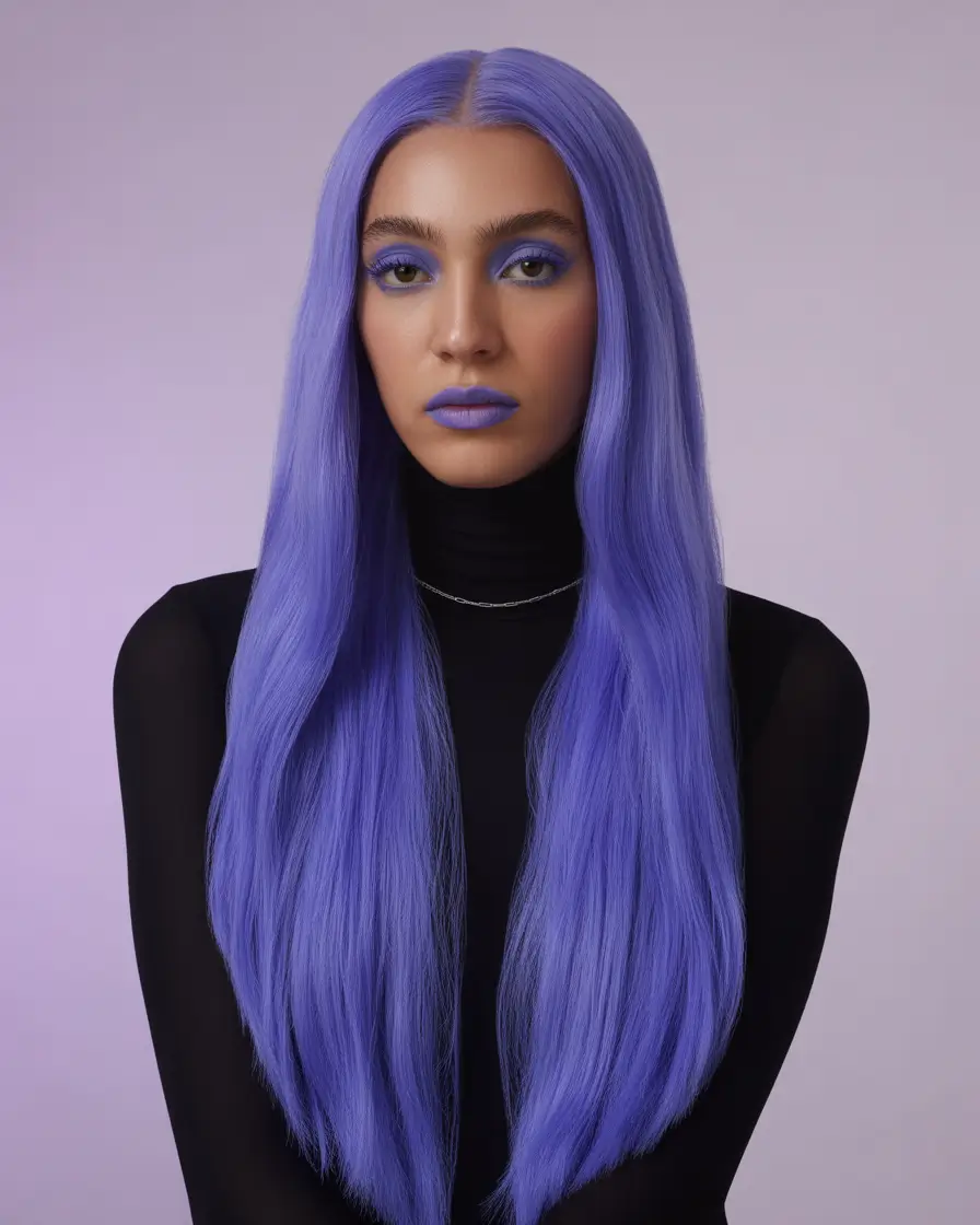 Fun fall hair colors Velvet Violet Lengths for Luxe Goth Energy