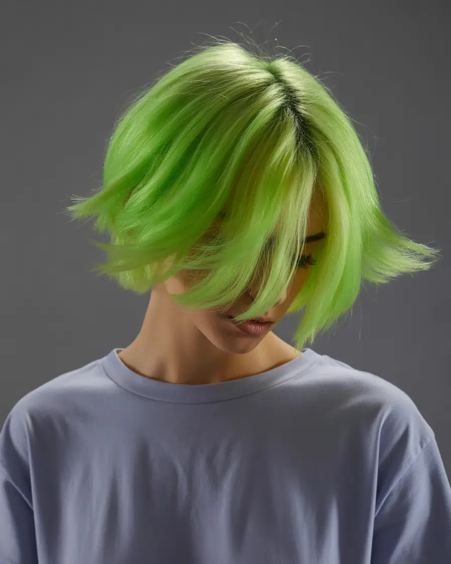 Fun fall hair colors Electric Chartreuse Flow