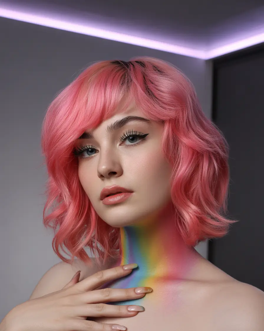 Fun fall hair colors Balletcore Rosé Bob