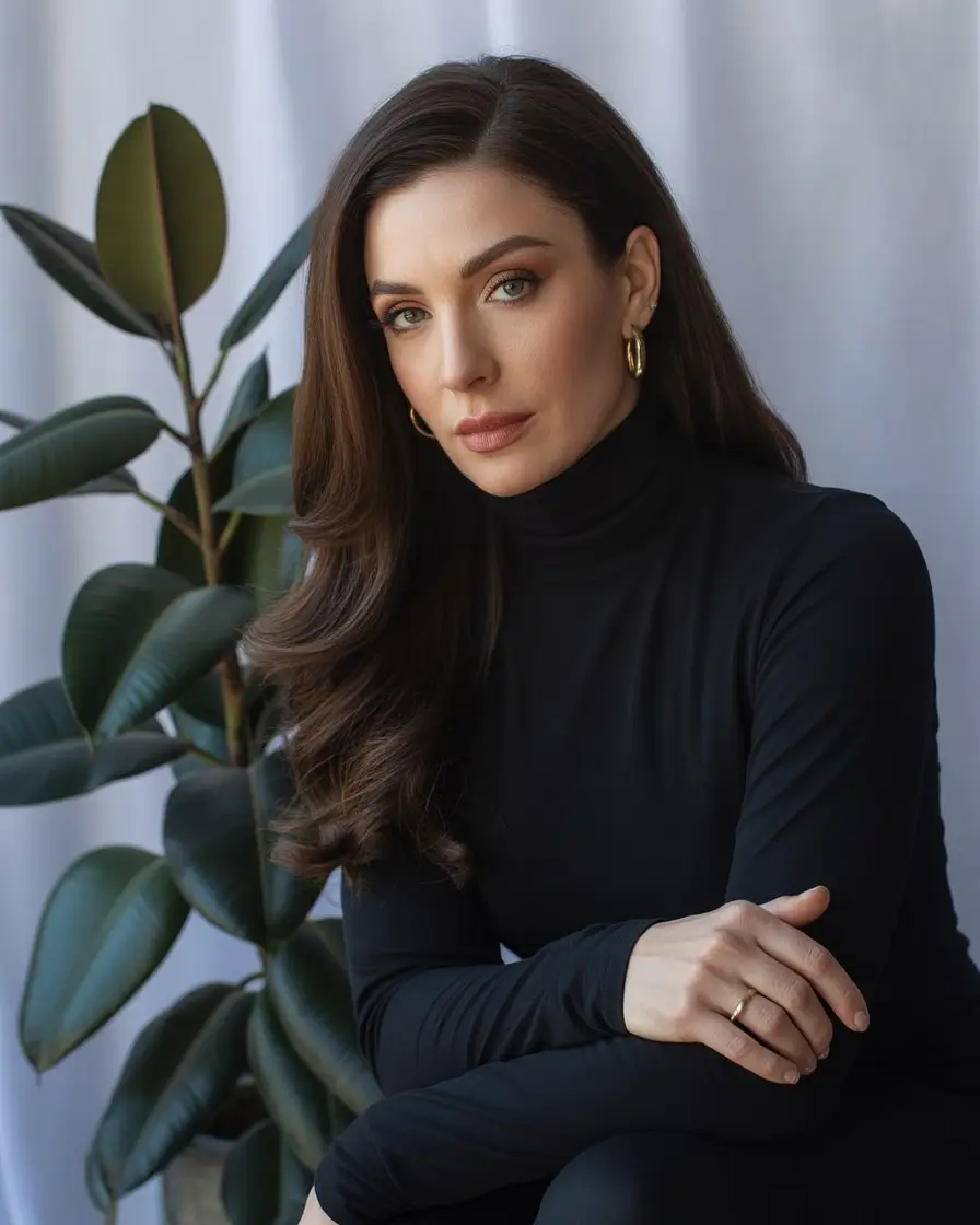 Fall hair color for women over 40+Mocha Waves With Sculpted Volume