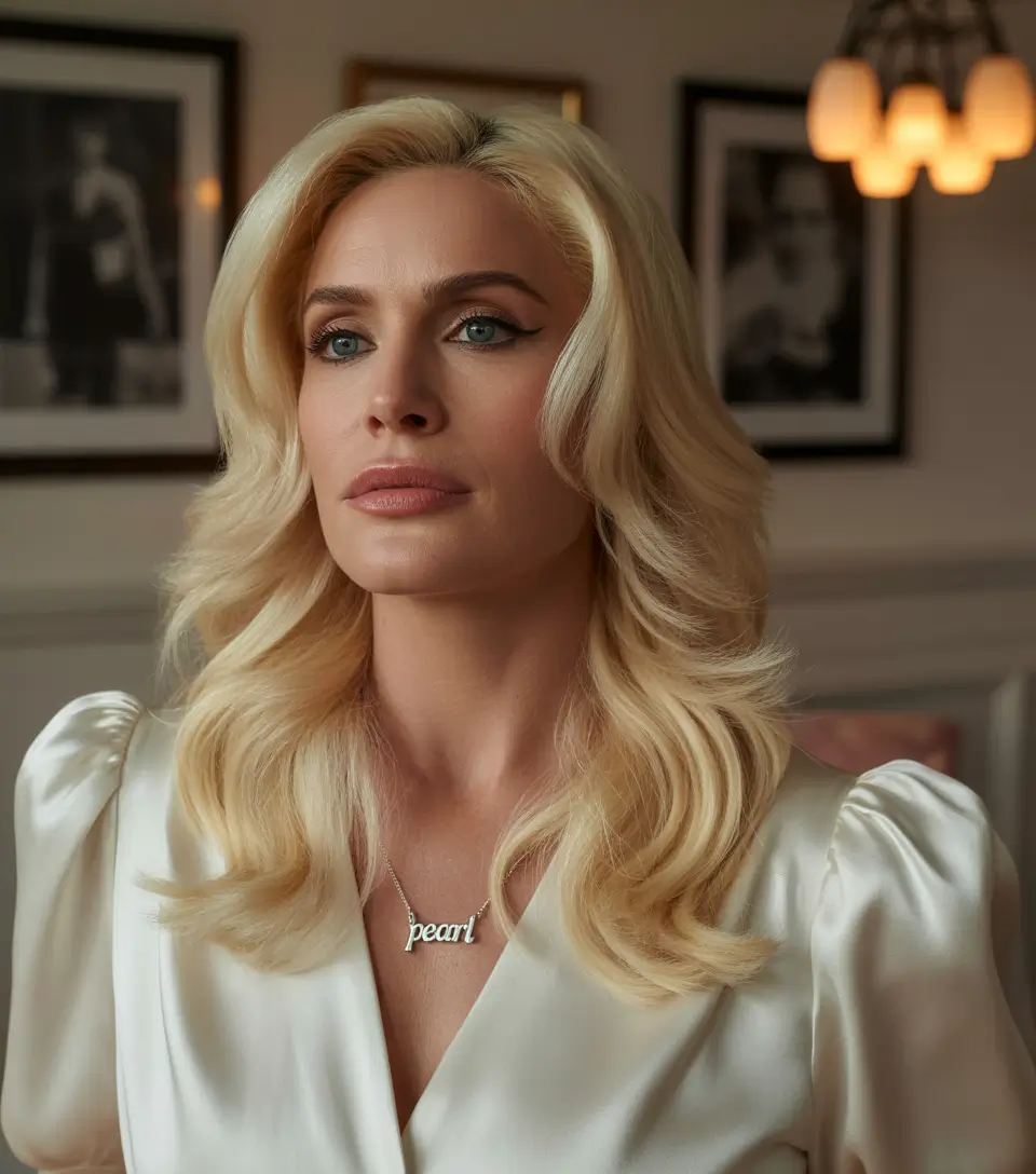 Fall hair color for women over 40 Soft Buttery Blonde with Romantic Layers