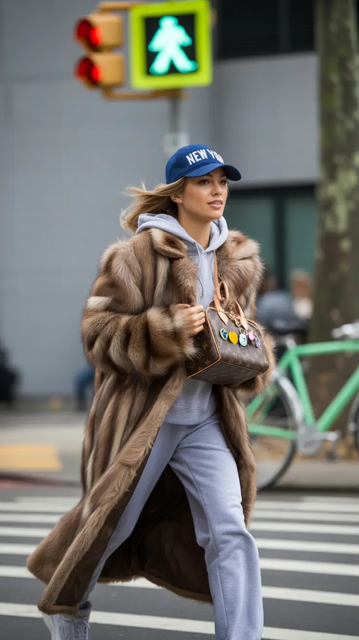 layering for fall outfits Street Luxe with a Sporty Edge