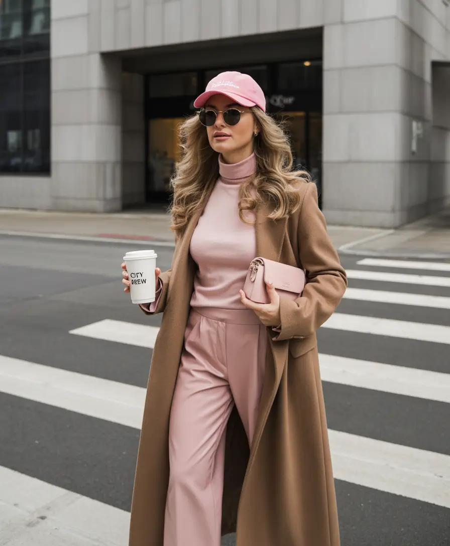 layering for fall outfits Soft Power: Camel & Rose