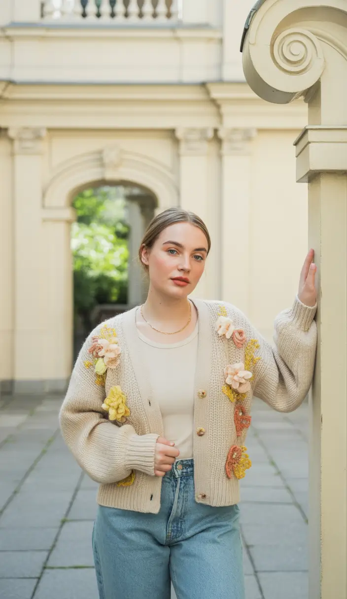 midsize fall outfits Whimsy Knits with a Cottagecore Twist