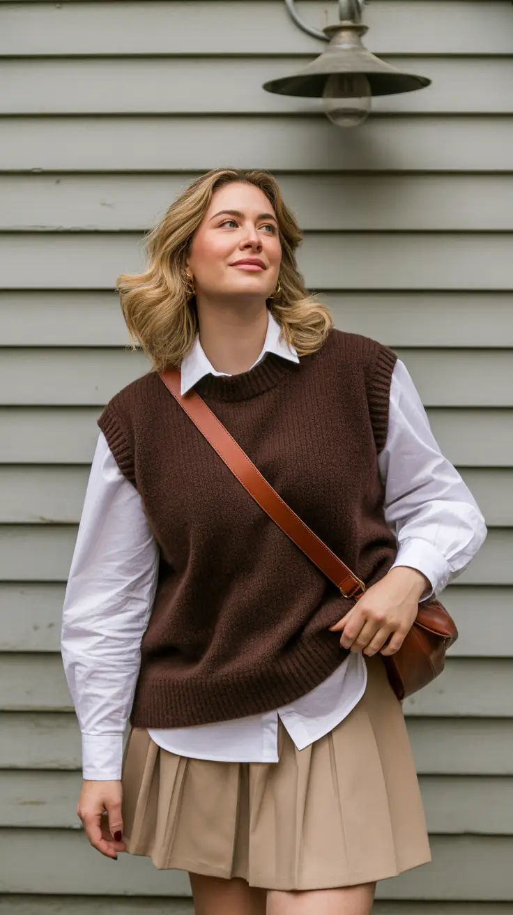 midsize fall outfits Prep School Remix with a Fall Twist