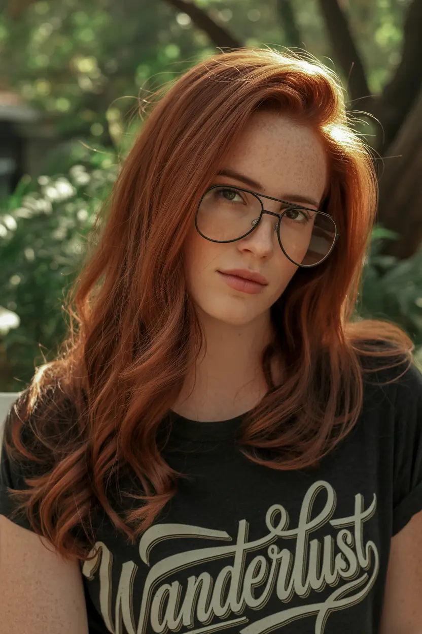 Fall red hair color Rusty Auburn Wanderlust