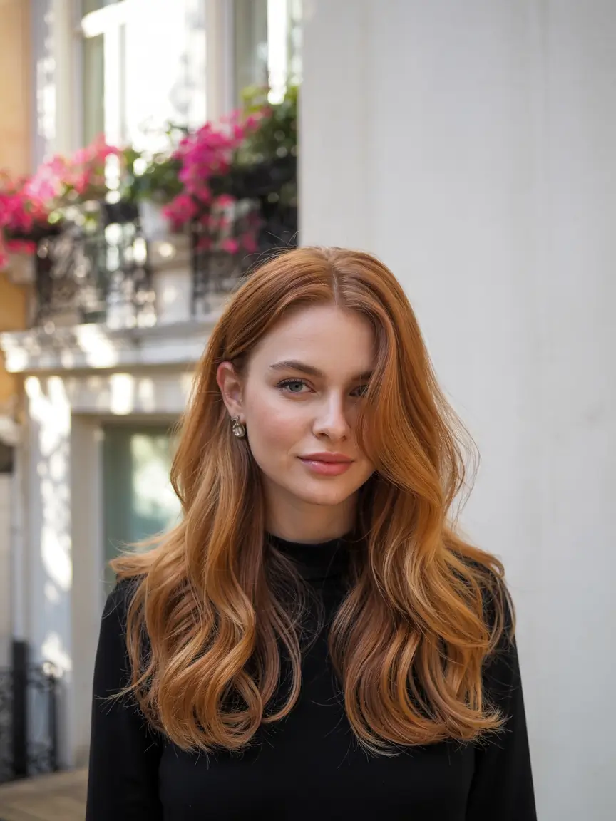 Fall red hair color Caramelized Apricot Flow