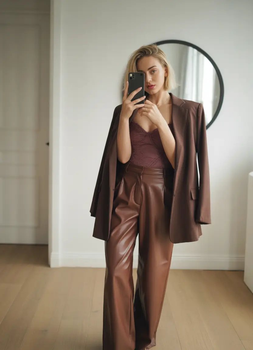 new 2025 fall fashion outfits Brown-on-Brown Done Right