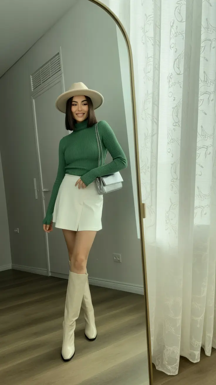 new 2025 fall fashion outfits Preppy Revival with a Soft Western Vibe