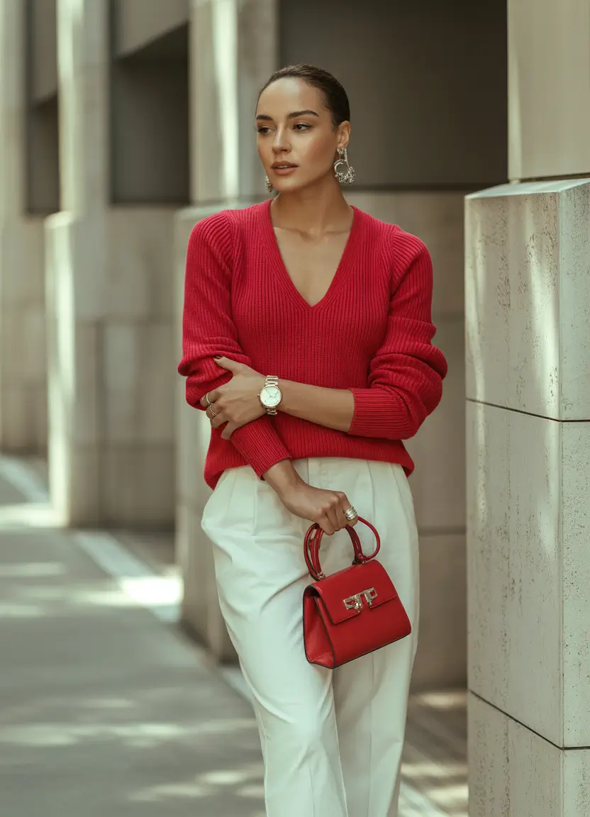 new 2025 fall fashion outfits Bold and Bright in 2025 Red