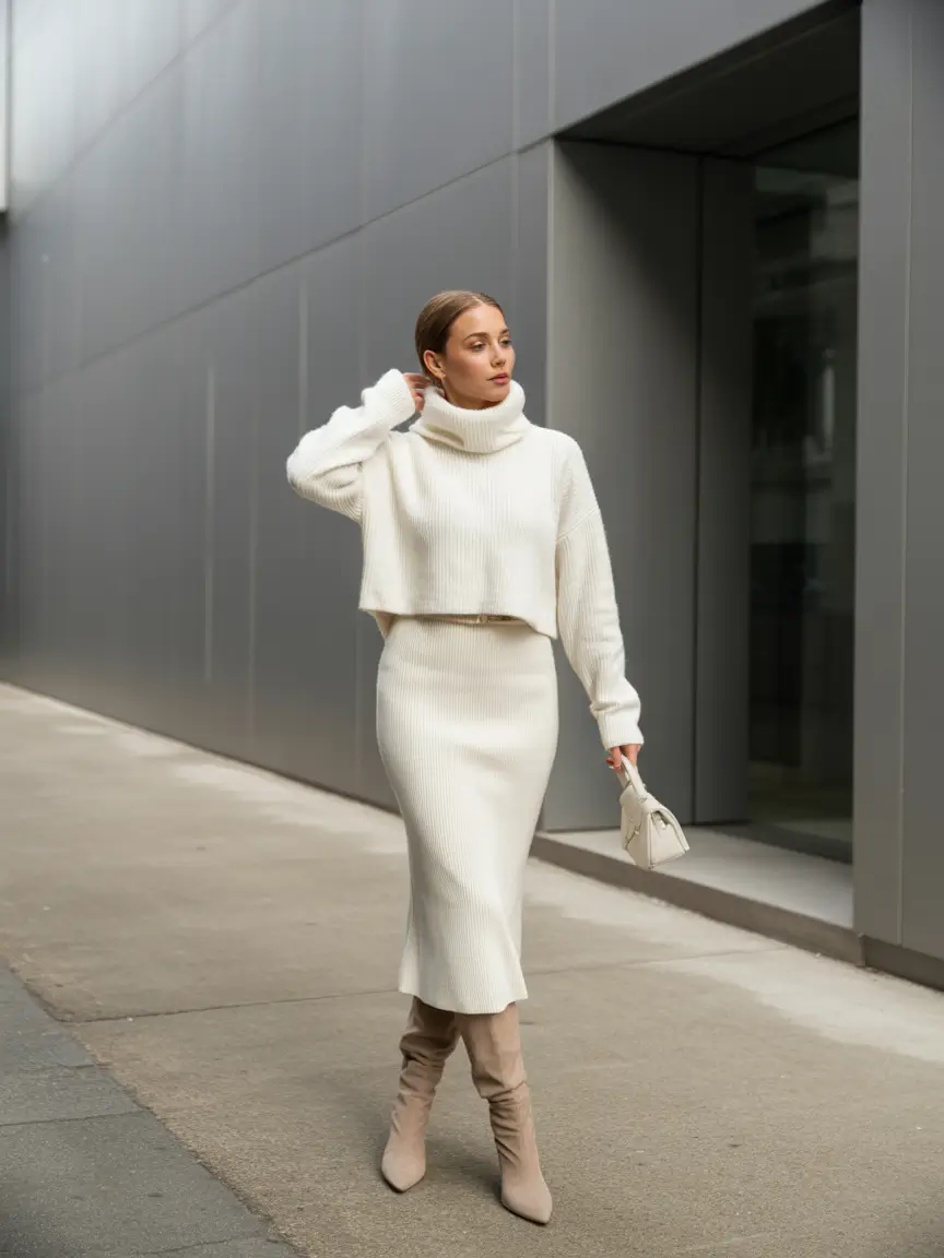 new 2025 fall fashion outfits Soft Neutrals with Sculptural Flair