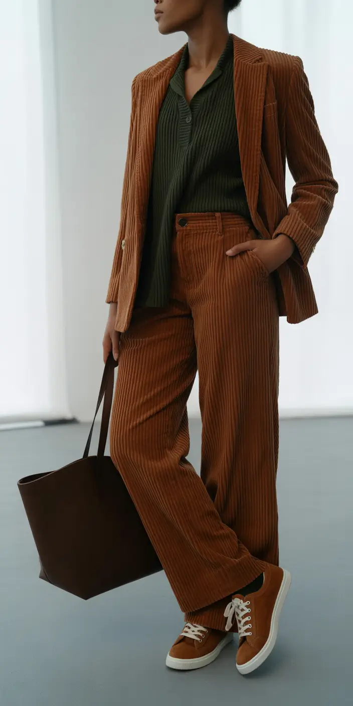 new fall fashion clothes Earthy Power Suiting with a Twist