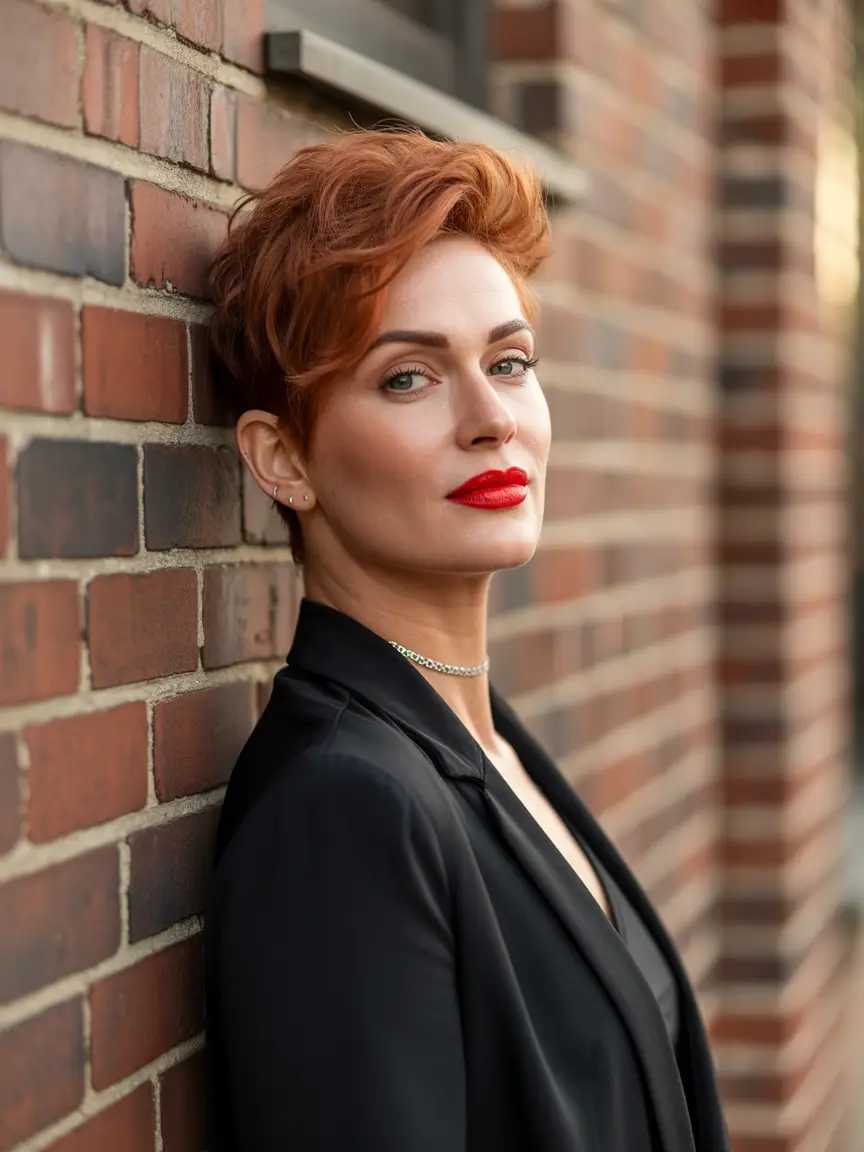 haircuts - September 2025 Pixie Volume with a Vintage Power Vibe