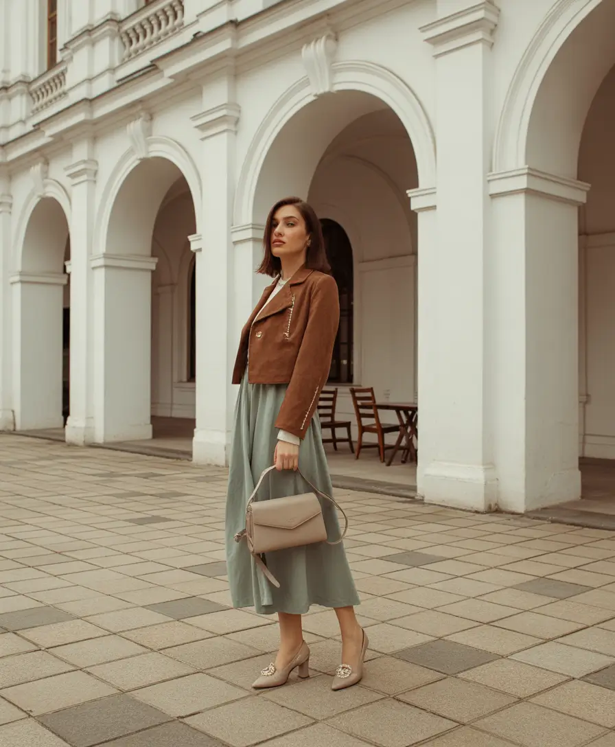 fall style for women Muted Elegance With a Soft Western Twist