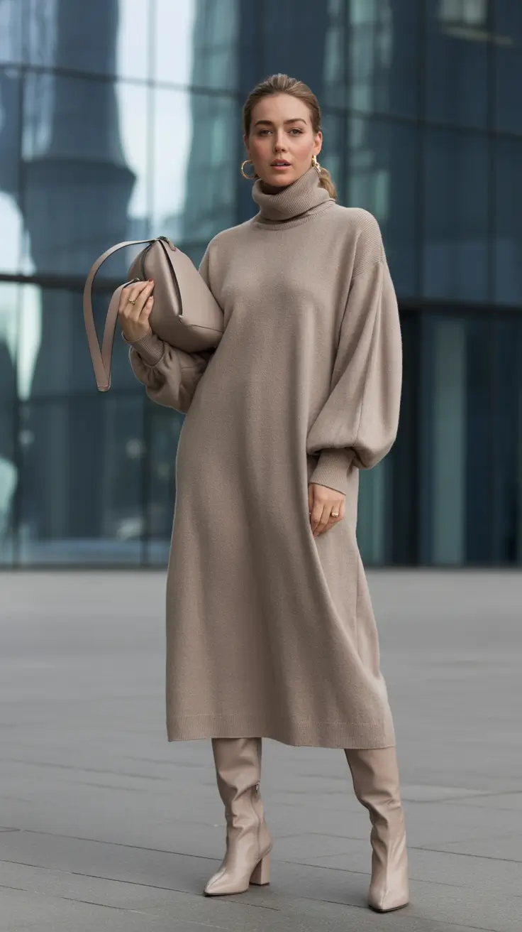 fall style for women Chic Comfort in Oversized Knitwear