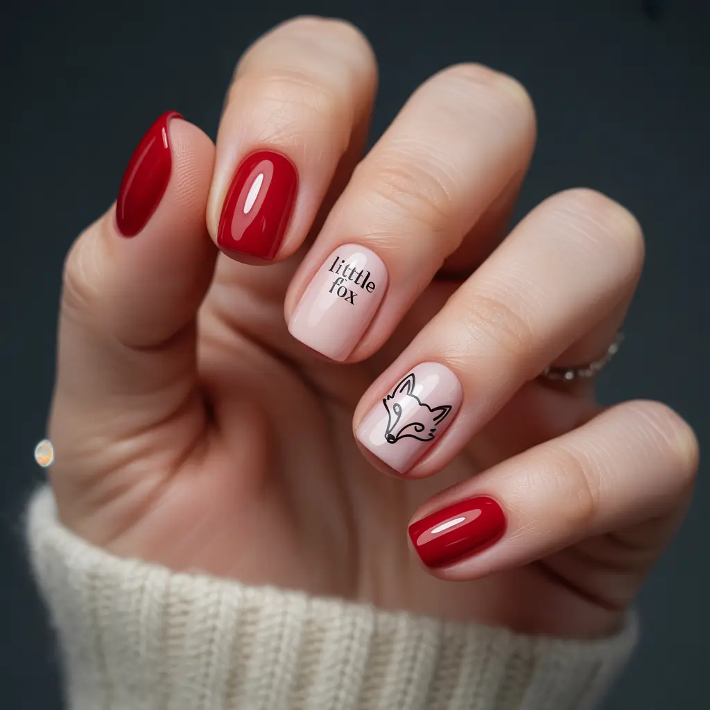 Playful and Adorable Fall Nails 2025+Little Fox Vibes