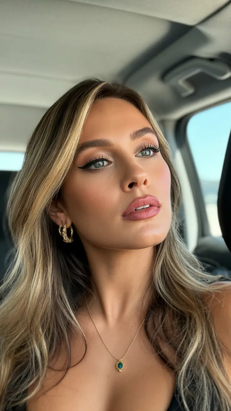 autumn fall hair colors Soft Blonde Highlights with a Bronzed Finish