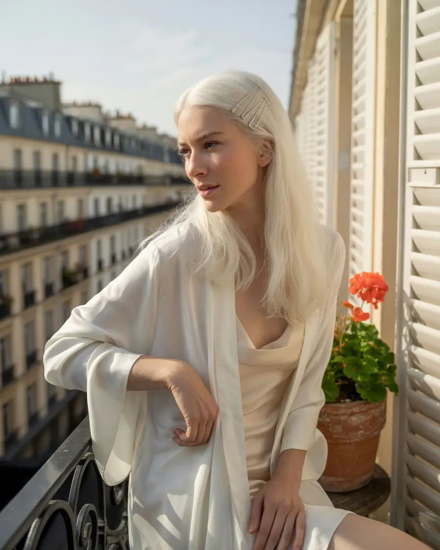 autumn fall hair colors Frosted Platinum Grace