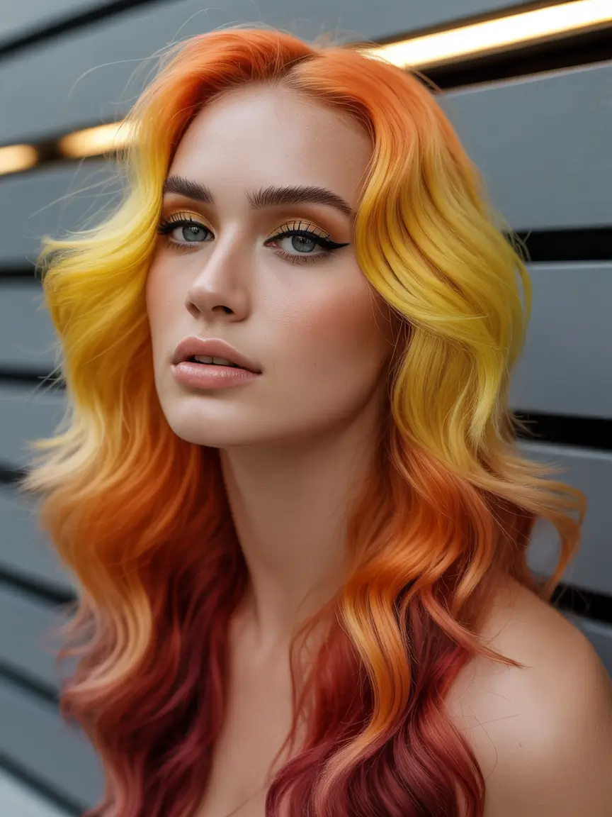 September hair color+Sunset Ombré With Fierce Flow