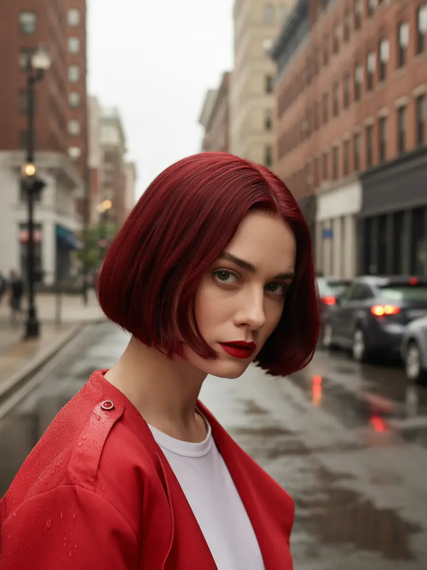 September hair color+Crimson Power Bob With Ultra Shine